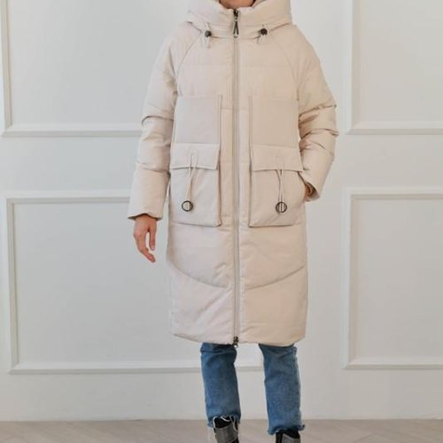 Куртка Monarlir (S-2XL) 855-12 beige (зима) Monarlir 855-12 beige