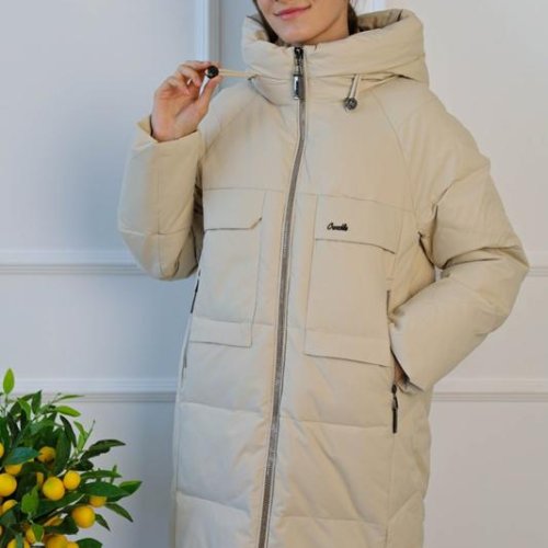 Куртка Monarlir (S-2XL) 911-43 beige (зима) Monarlir 911-43 beige