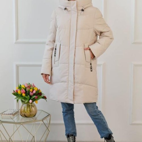 Куртка Monarlir (48-58) 919-12 beige (зима) Monarlir 919-12 beige