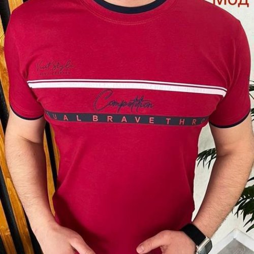 Футболка Надийка (2XL-5XL) 16 wine (2XL-5XL) (лето) Надийка 16 wine (2XL-5XL)
