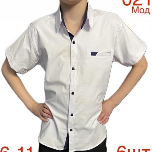 Рубашка Надийка (6-11) 021 white (6-11) (лето) Надийка 021 white (6-11)