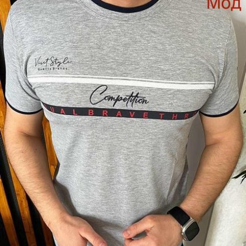 Футболка Надийка (M-2XL) 15 grey (M-2XL) (лето) Надийка 15 grey (M-2XL)