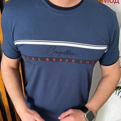 Футболка Надийка (M-2XL) 15 navy (M-2XL) (лето) Надийка 15 navy (M-2XL)