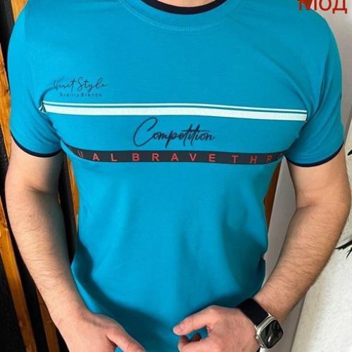 Футболка Надийка (M-2XL) 15-1 l.blue (M-2XL) (лето) Надийка 15-1 l.blue (M-2XL)