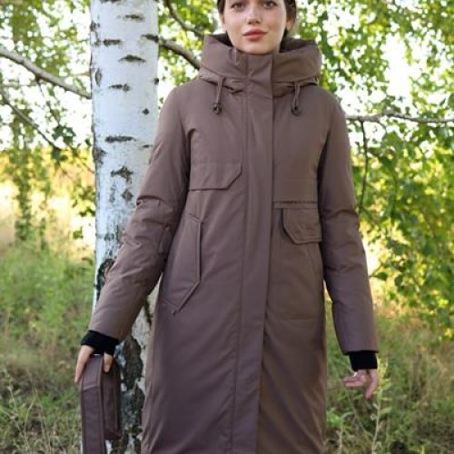 Пуховик Believe (S-2XL) 508-20 brown (зима) Believe 508-20 brown