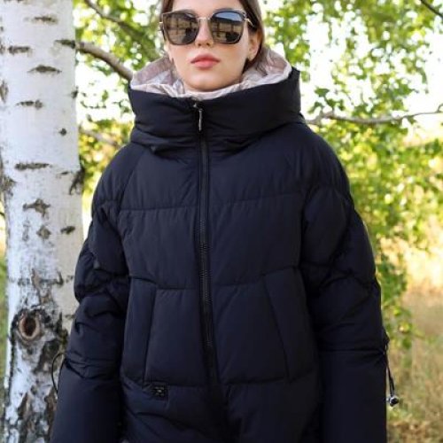 Пуховик Believe (S-2XL) 510-1 black (зима) Believe 510-1 black