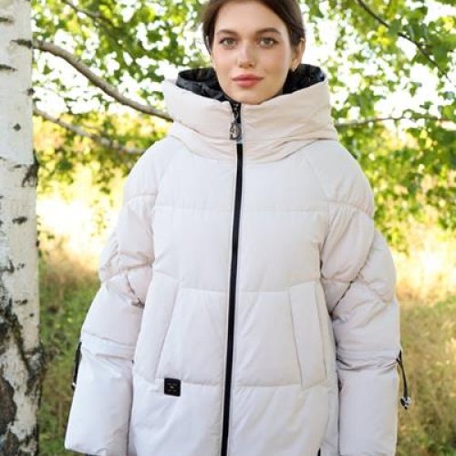 Пуховик Believe (S-2XL) 510-4 l.beige (зима) Believe 510-4 l.beige