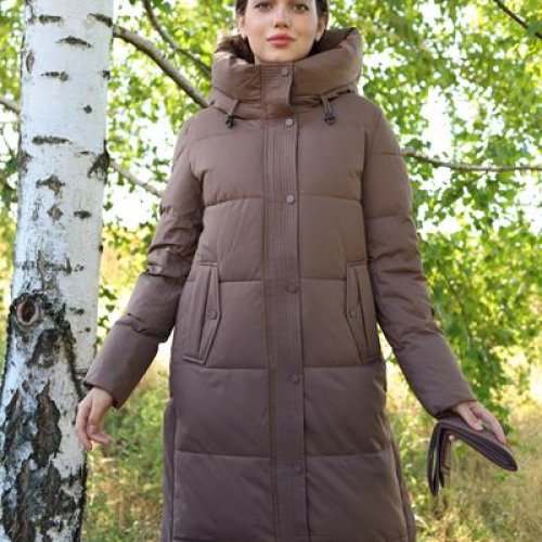 Пуховик Believe (S-2XL) 512 brown (зима) Believe 512 brown