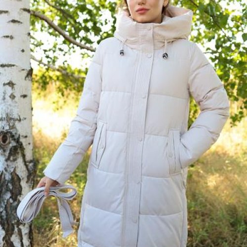 Пуховик Believe (S-2XL) 512-4 l.beige (зима) Believe 512-4 l.beige