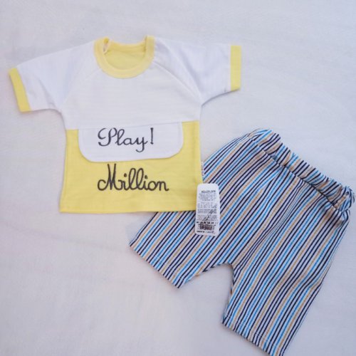 Костюм Malibu2 (62-74) 2323 yellow-l.blue (лето) Malibu2 2323 yellow-l.blue