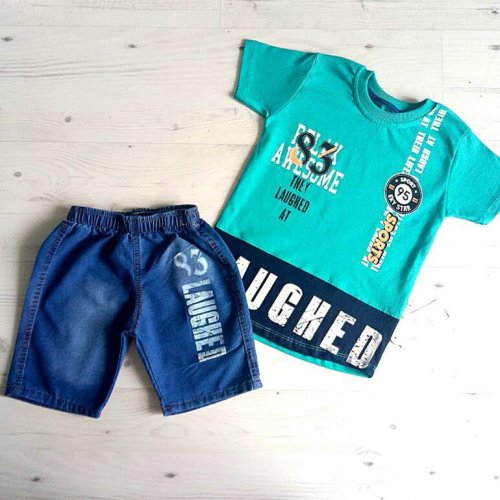 Костюм Malibu2 (5-8) 1245 green-navy (лето) Malibu2 1245 green-navy