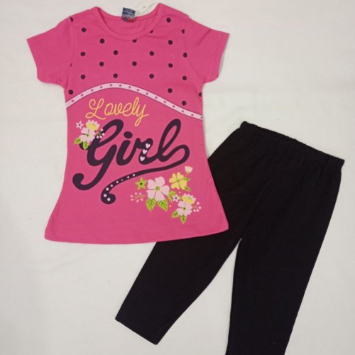 Костюм Malibu2 (3-6) 20111 pink-black (лето) Malibu2 20111 pink-black