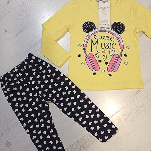 Костюм Malibu2 (2-5) 1236 yellow-black (деми) Malibu2 1236 yellow-black