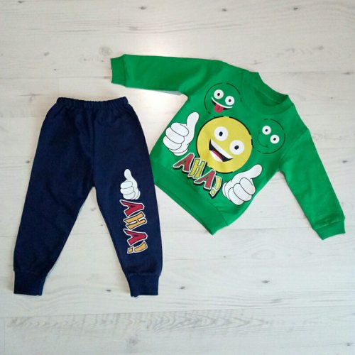 Костюм спорт Malibu2 (2-5) 1555 green-navy (деми) Malibu2 1555 green-navy