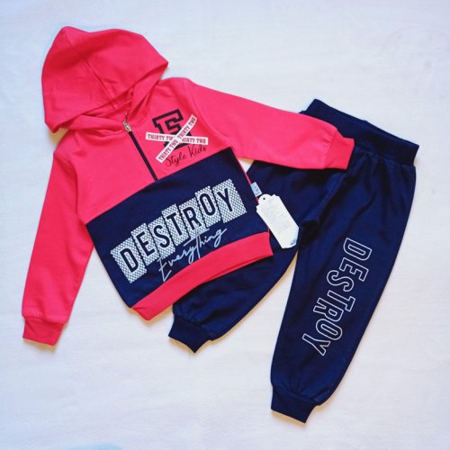 Костюм спорт Malibu2 (2-5) 2314 fuchsia-navy (деми) Malibu2 2314 fuchsia-navy