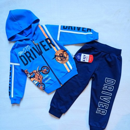 Костюм спорт Malibu2 (2-5) 2312 blue-navy (деми) Malibu2 2312 blue-navy