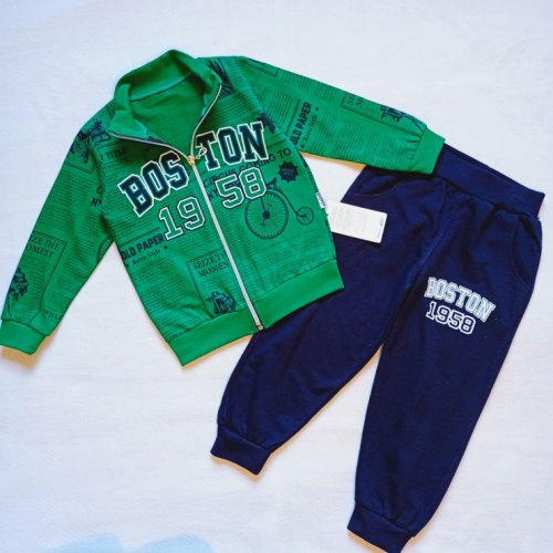 Костюм спорт Malibu2 (3-6) 307 green-navy (деми) Malibu2 307 green-navy
