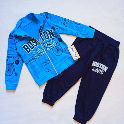 Костюм спорт Malibu2 (3-6) 307 l.blue-navy (деми) Malibu2 307 l.blue-navy