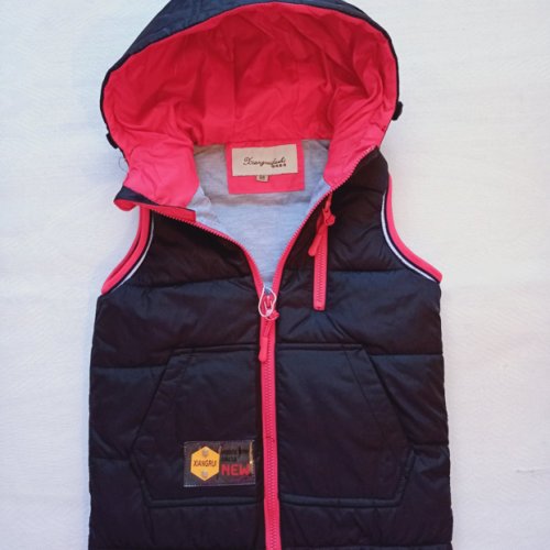 Жилетка Malibu2 (98-122) L101 black-pink (деми) Malibu2 L101 black-pink