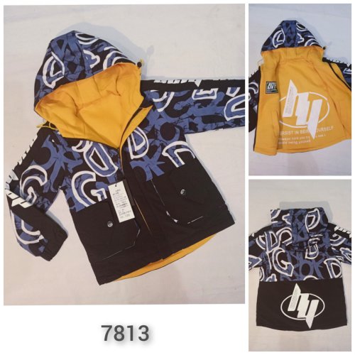 Ветровка Malibu2 (120-160) 7813 black-blue (деми) Malibu2 7813 black-blue