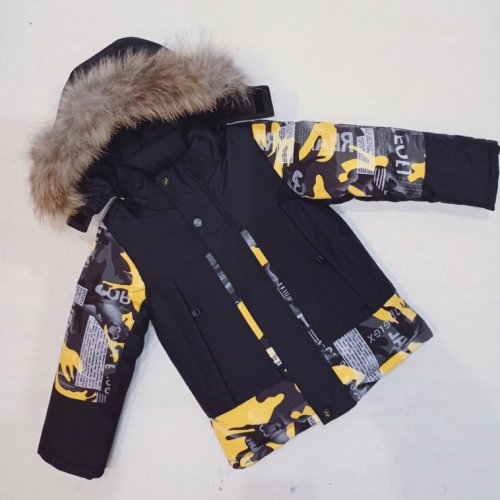 Куртка Malibu2 (86-110) 20-61 black-yellow (зима) Malibu2 20-61 black-yellow