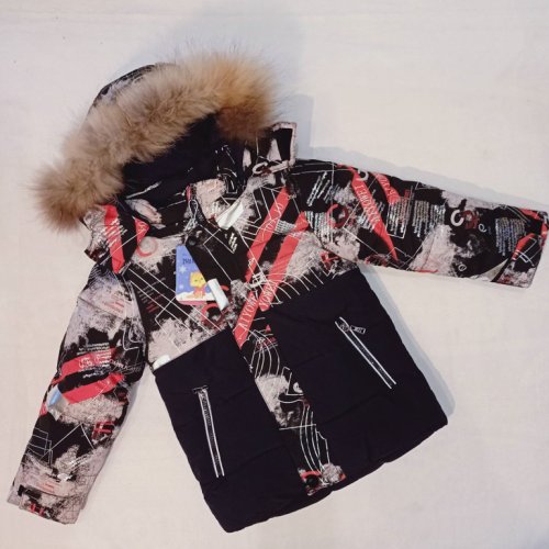 Куртка Malibu2 (104-128) 18-12 black-grey (деми) Malibu2 18-12 black-grey