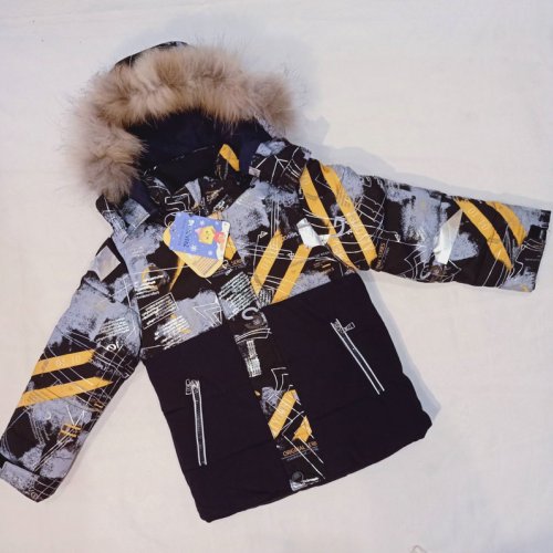 Куртка Malibu2 (104-128) 18-12 black-l.blue (деми) Malibu2 18-12 black-l.blue