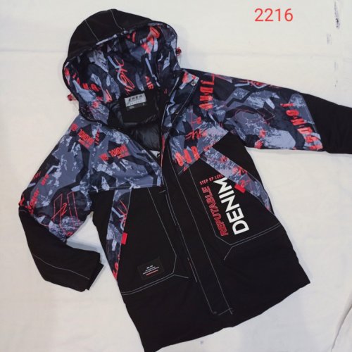 Куртка Malibu2 (12-15) 2116 black-pink (деми) Malibu2 2116 black-pink