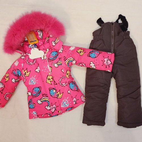Костюм Malibu2 (80-104) 178 black-fuchsia (зима) Malibu2 178 black-fuchsia