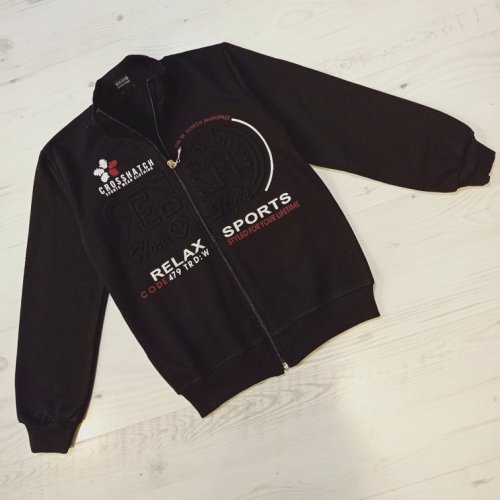 Кофта спорт Malibu2 (9-12) 4800 black (зима) Malibu2 4800 black