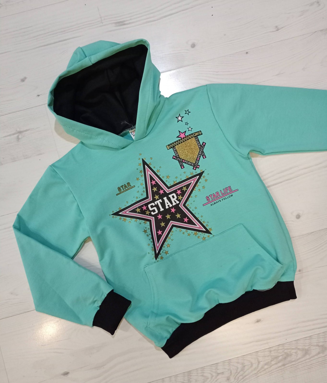 Худи Malibu2 (9-13) 12745 l.blue (зима)