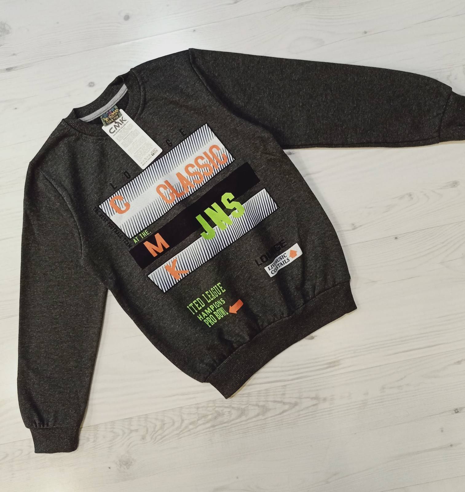 Свитер Malibu2 (8-12) 13625 d.grey (деми)