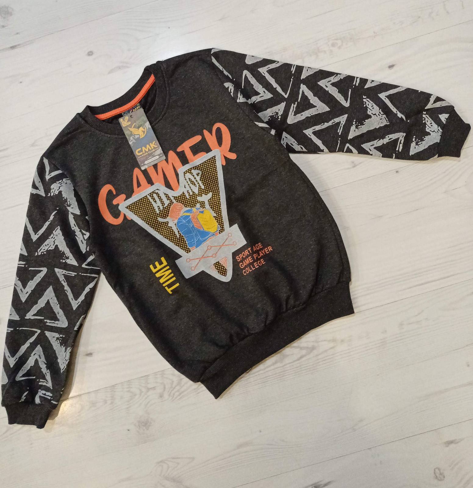 Свитер Malibu2 (8-12) 13625-1 d.grey (деми)