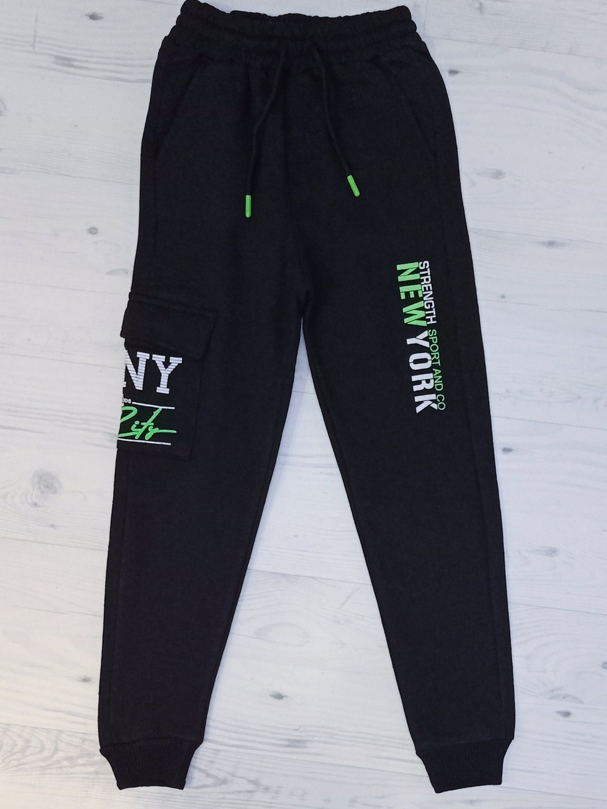 Штаны спорт Malibu2 (9-12) ML12 black (зима)