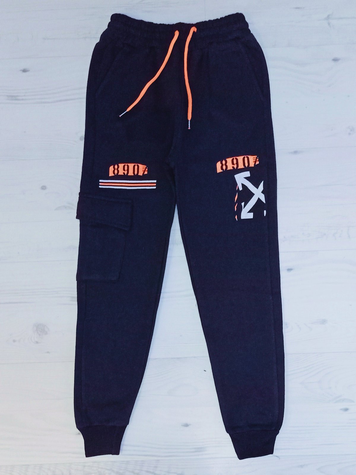 Штаны спорт Malibu2 (5-8) ML17 navy (зима)