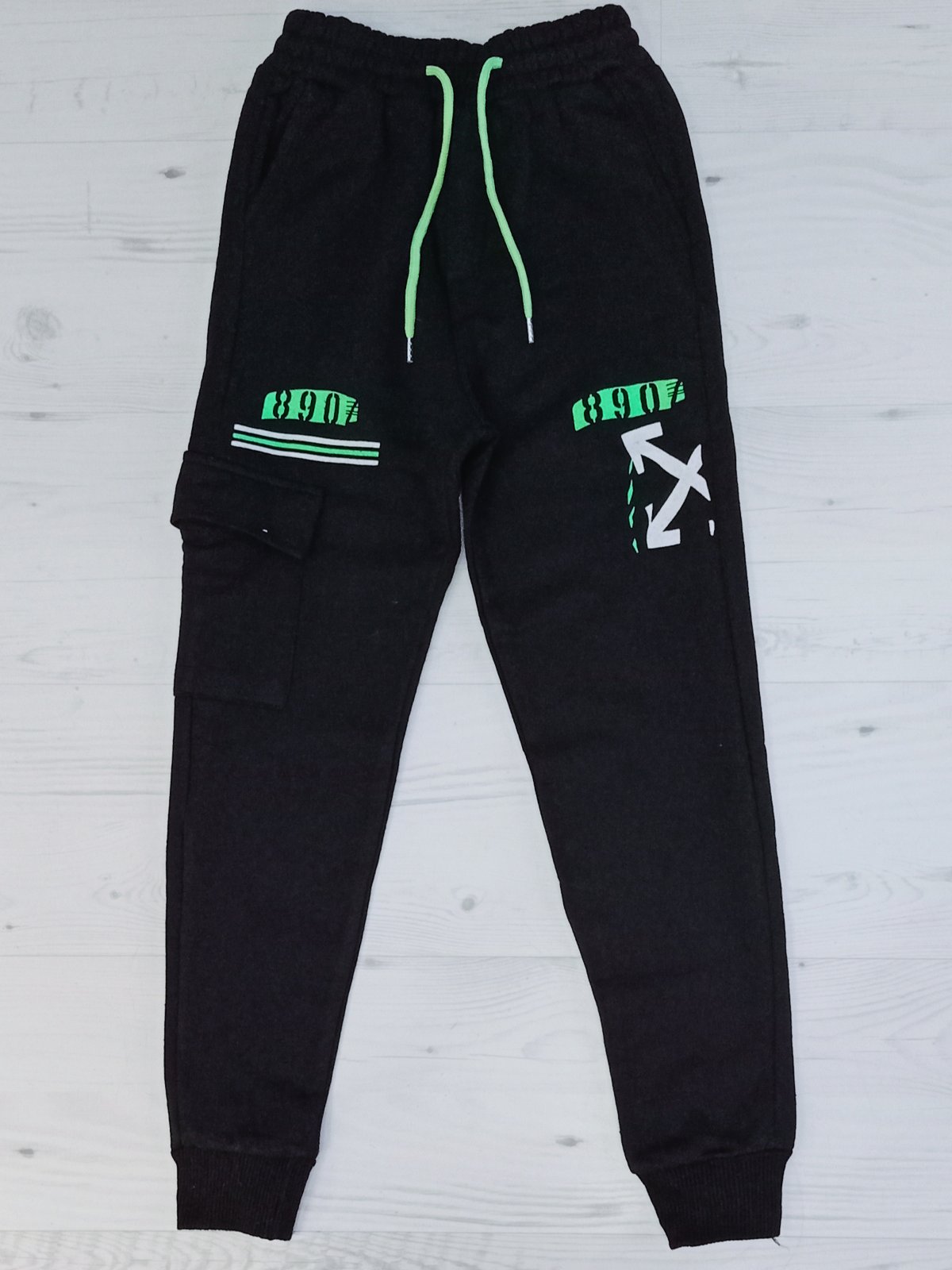 Штаны спорт Malibu2 (9-12) ML21 black (зима)