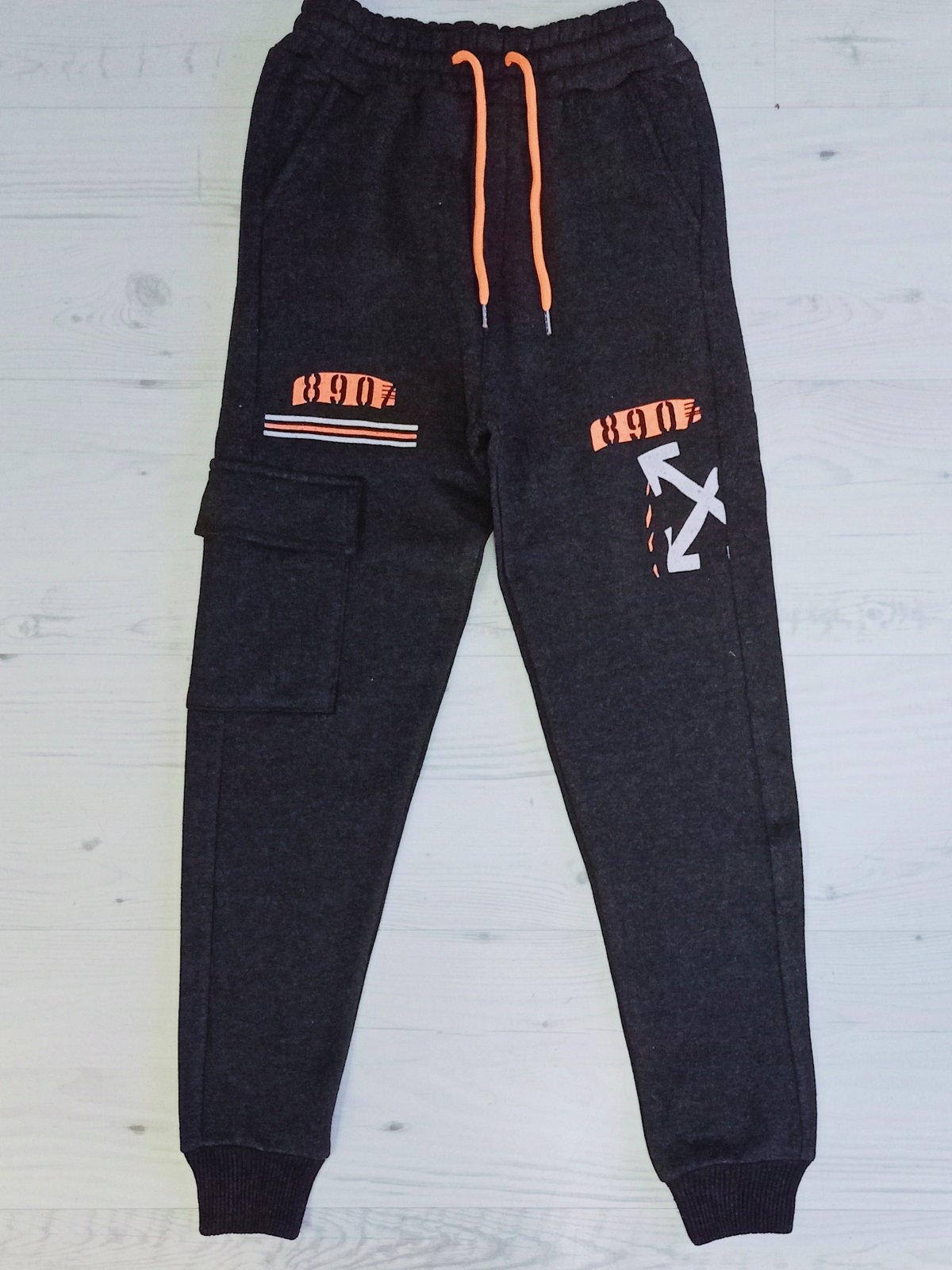 Штаны спорт Malibu2 (5-8) ML23 grey (зима)