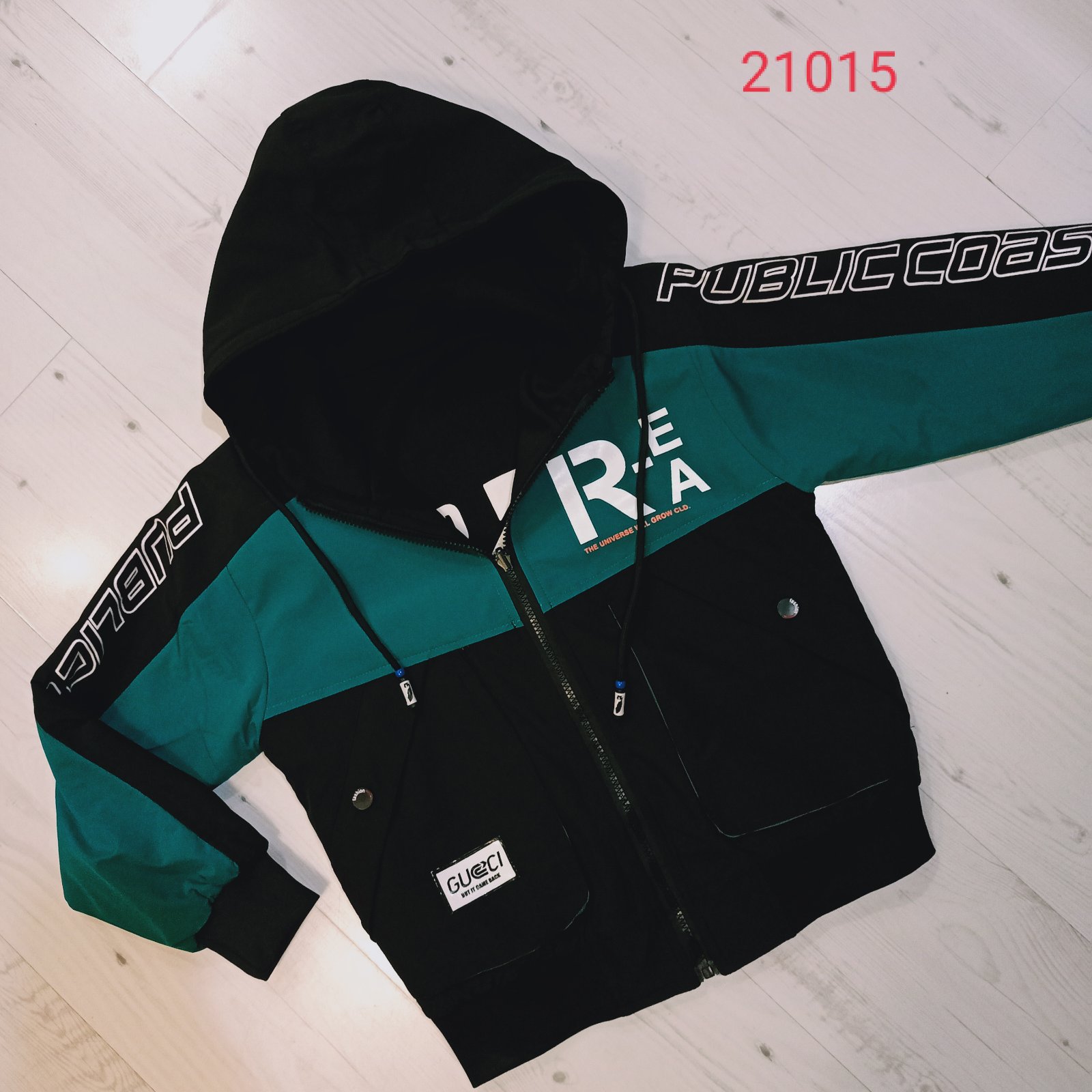 Куртка Malibu2 (9-12) 21015 black-green (деми)