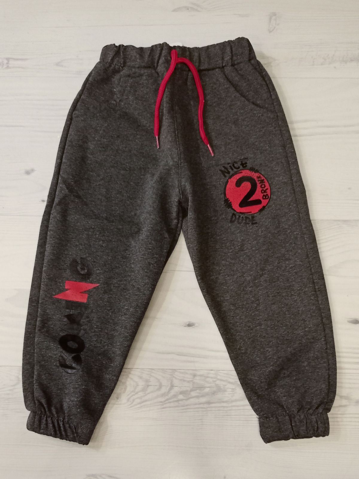 Штаны спорт Malibu2 (1-3) ML53 grey (деми)