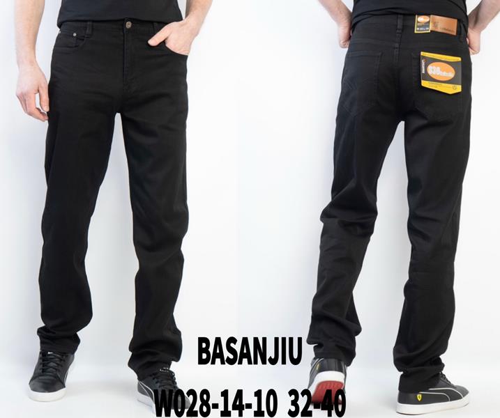 Джинсы Basanjiu (32-40) W028-14-10 black (деми)