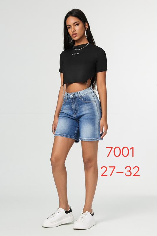 Шорты NewJeans (27-32) 7001 l.blue (лето)