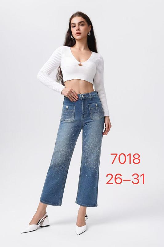 Джинсы NewJeans (26-31) 7018 l.blue (деми)