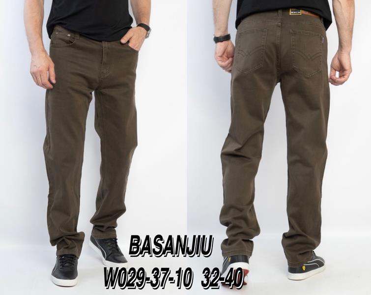 Джинсы Basanjiu (32-40) 029-37-10 khaki (деми)