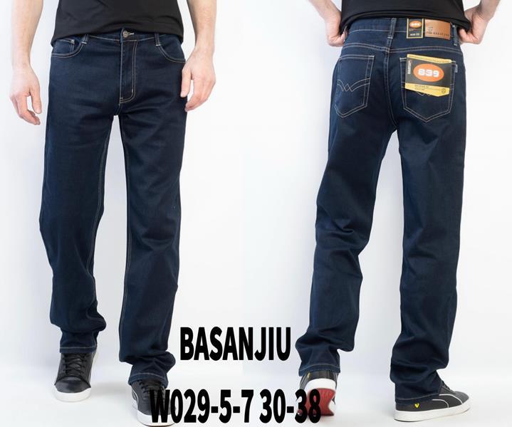 Джинсы Basanjiu (30-38) 029-5-7 navy (деми)