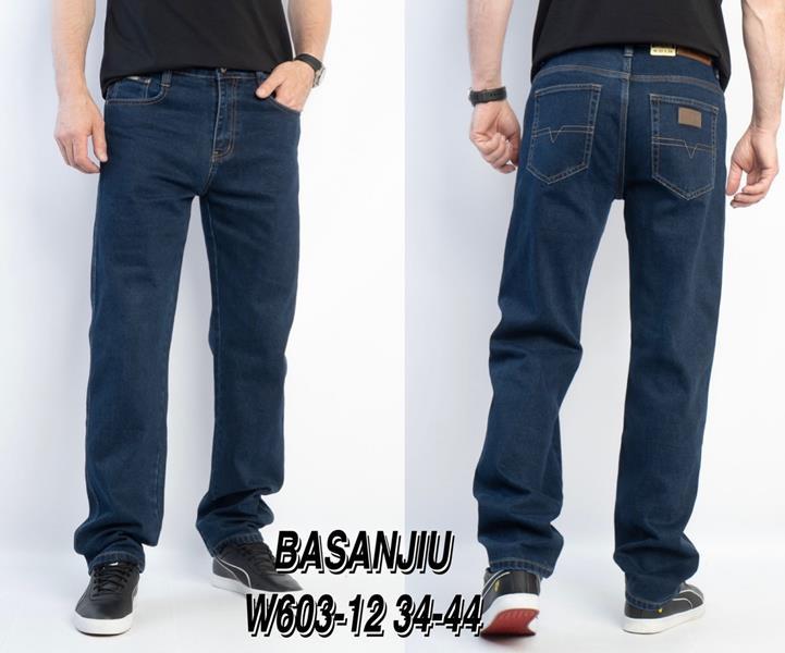 Джинсы Basanjiu (34-44) 603-12 navy (деми)