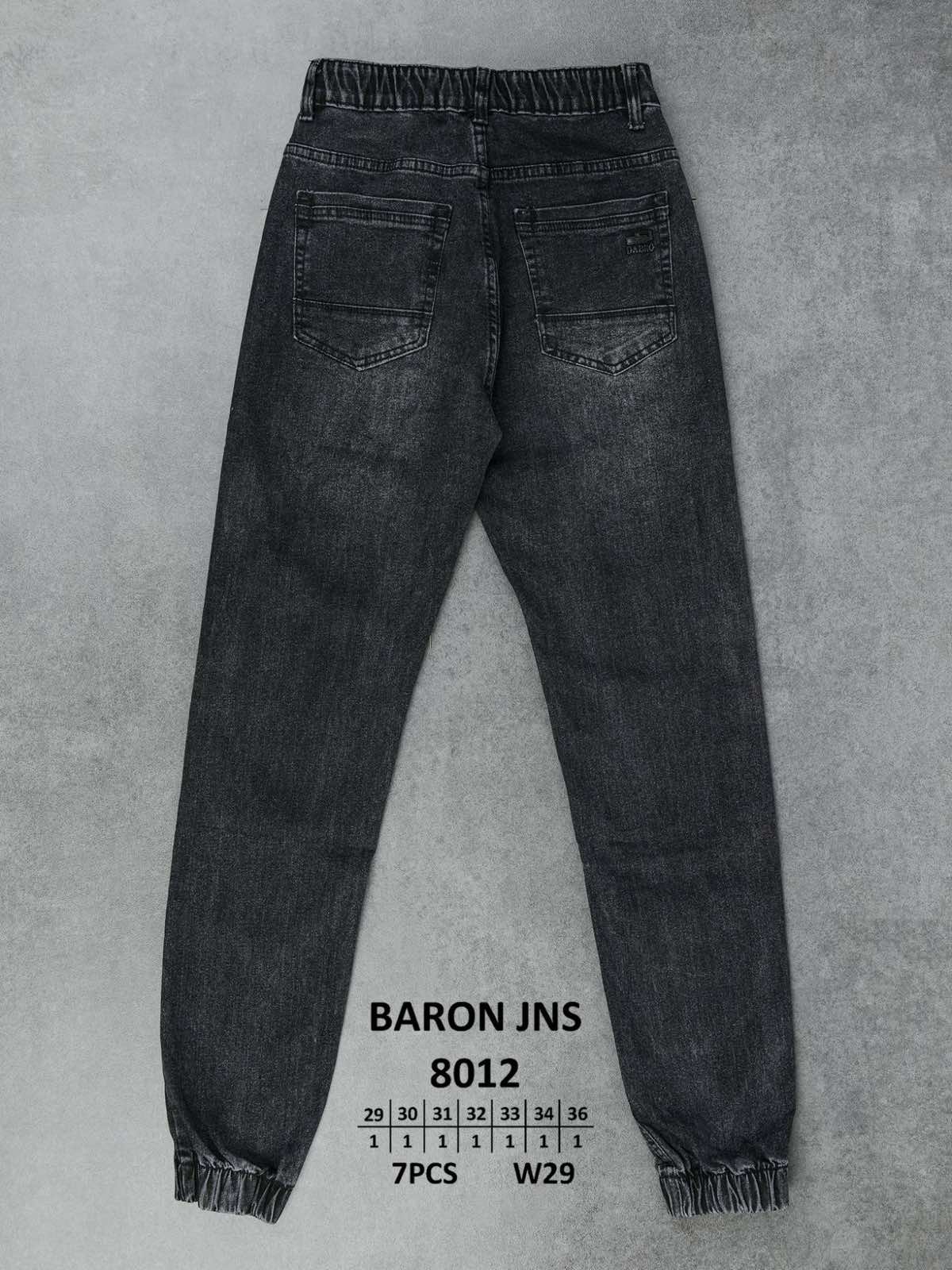Джинсы God Baron (29-36) 8012 black (деми)