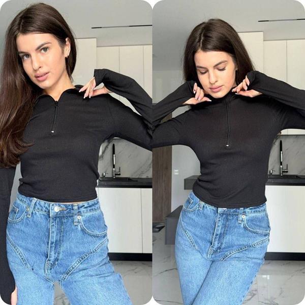 Топ Arina (42-48) 1520 black (деми)