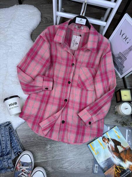 Рубашка Arina (42-48) 2480 pink (деми)