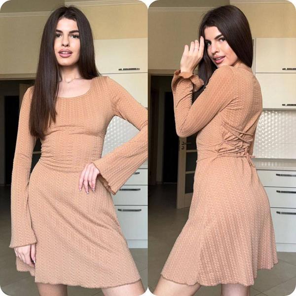 Платье Arina (42-48) 3086 beige (деми)