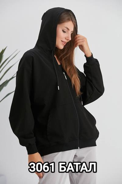 Кофта спорт MMC clothes (50-60) 3061 black (деми)